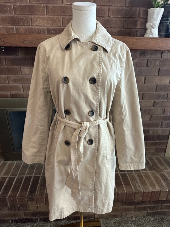 J. Crew Jackets & Blazers - J.Crew Factory Classic Khaki Trench Coat sz 4  Timeless Preppy